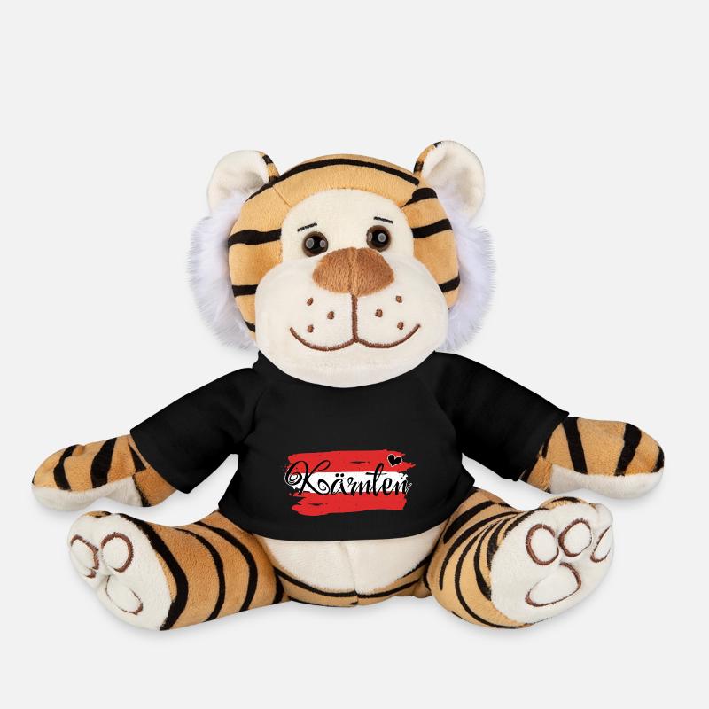 Flag Austria Carinthia - Plush Tiger - black