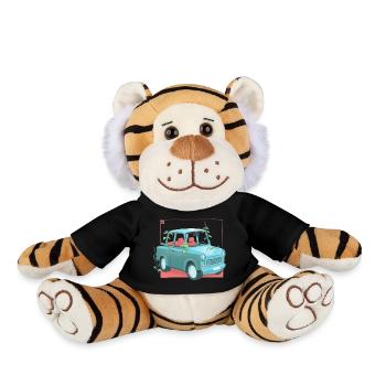 Trabi avec des plantes - Peluche Tigre - noir - Devant