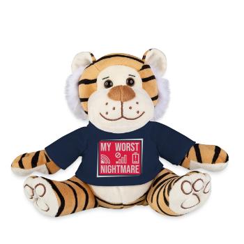 Protéger mon pire cauchemar - Peluche Tigre - bleu marine - Devant