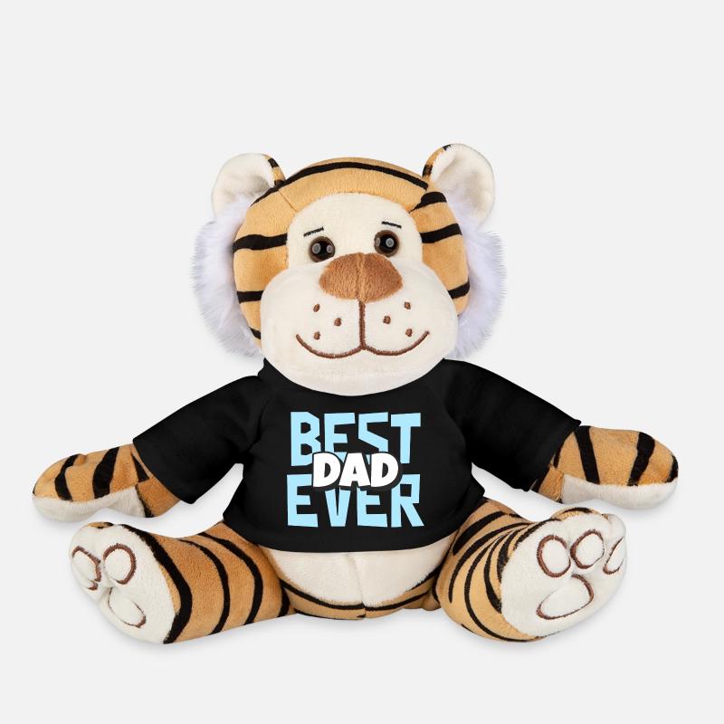 Best Dad Ever - Plush Tiger - black