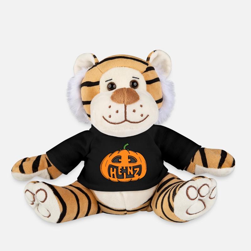 Heinz Halloween Pumpkin - Plush Tiger - black
