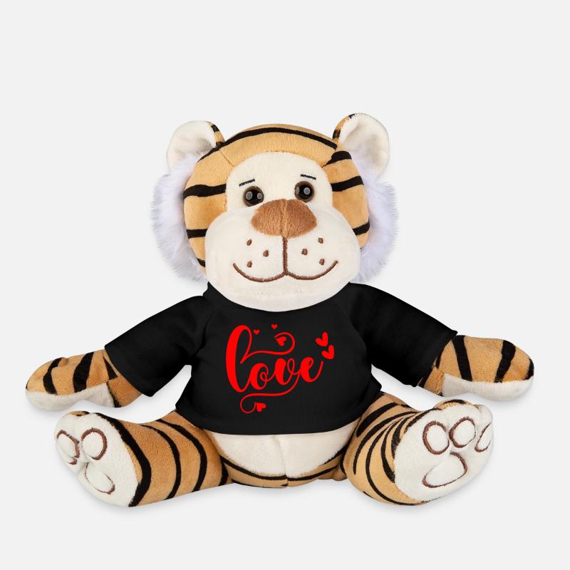 Amour - Peluche Tigre - noir