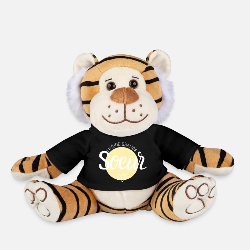 Future grande sœur - Peluche Tigre - noir