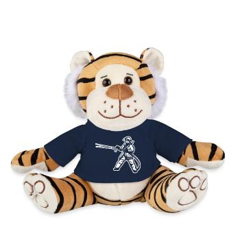 Pompier - Peluche Tigre - bleu marine - Devant