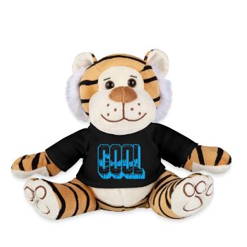 Das WORT "COOL" - Plüschtiger - Schwarz - Vorne