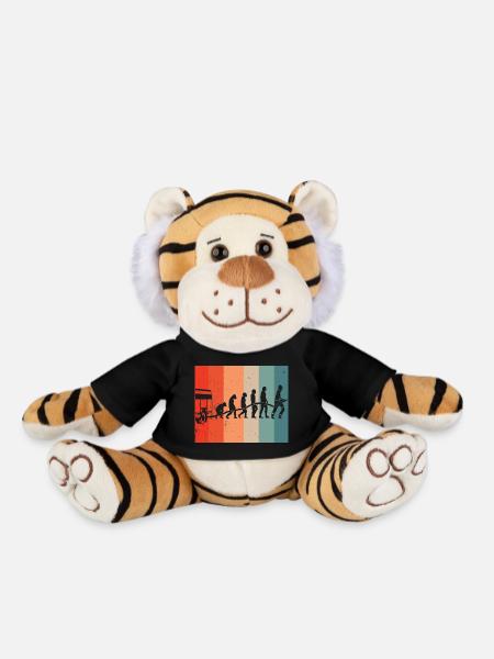 Feuerwehrmann Feuerwehrfrau , Evolution Feuerwehr - Plüschtiger - Schwarz
