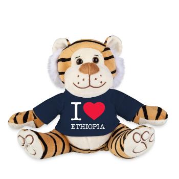 I LOVE ETHIOPIA Äthopien - Plush Tiger - french navy - Front