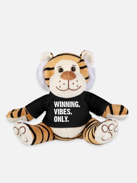 Winning Vibes Only - Plüschtiger - Schwarz