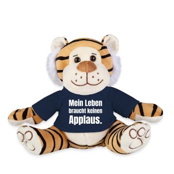 Mein Leben braucht keinen Applaus - Plüschtiger - French Navy - Vorne