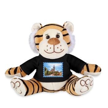 Carte postale de la Basilique de Marseille - Peluche Tigre - noir - Devant