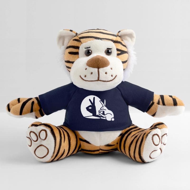 Funny Rabbit shadow hand puppet hare pop art Plush Tiger
