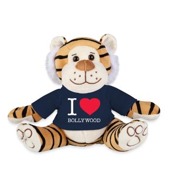 I LOVE BOLLYWOOD - Plush Tiger - french navy - Front