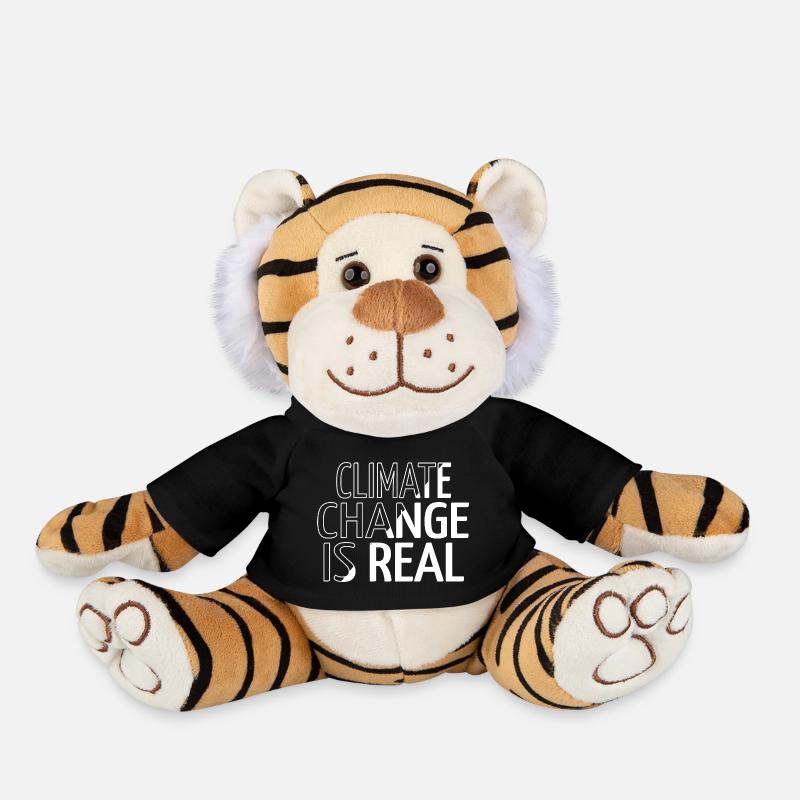 birthday present idea be eco nature conservation - Plush Tiger - black