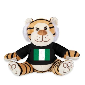 Drapeau du Nigeria - Peluche Tigre - noir - Devant