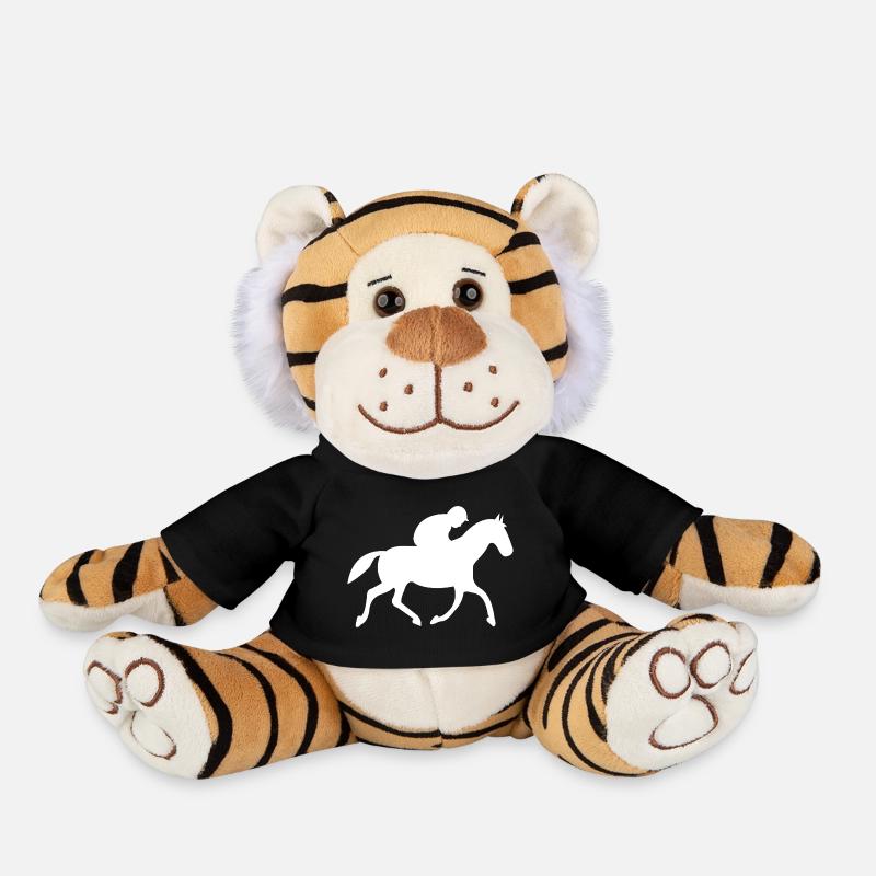 horses - Plush Tiger - black