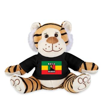 REGGAE RASTA FLAG - SELASSIE I - JAH RASTAFARI - Peluche Tigre - noir - Devant