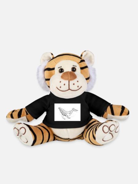 Buckelwal - Plüschtiger - Schwarz