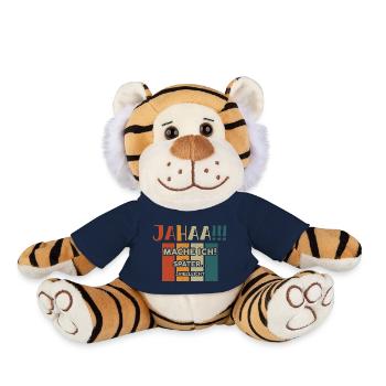 yes I might be lazy later - Plush Tiger - french navy - Front