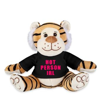 Hot person irl - Plüschtiger - Schwarz - Vorne