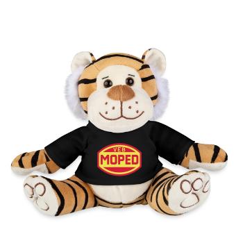VEB Moped Logo (2c) - Plush Tiger - black - Front