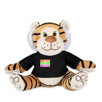 Peace and love for all - Plüschtiger - Schwarz - Vorne