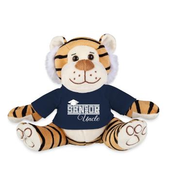 Senior 2023 Oncle Fier Oncle de Diplômé - Peluche Tigre - bleu marine - Devant