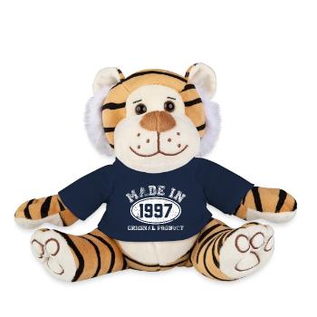 made in 1997 Original product - anniversaire - Peluche Tigre - bleu marine - Devant