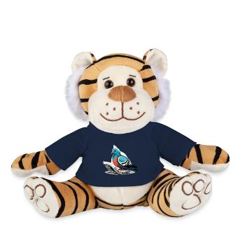 Pidgeon reading Newspaper (Magical Animals) - Plush Tiger - french navy - Front