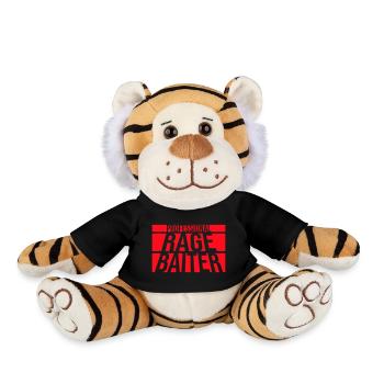 Professional Rage Baiter Troll Attention Fun - Plush Tiger - black - Front