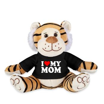 I love my mom - Plüschtiger - Schwarz - Vorne