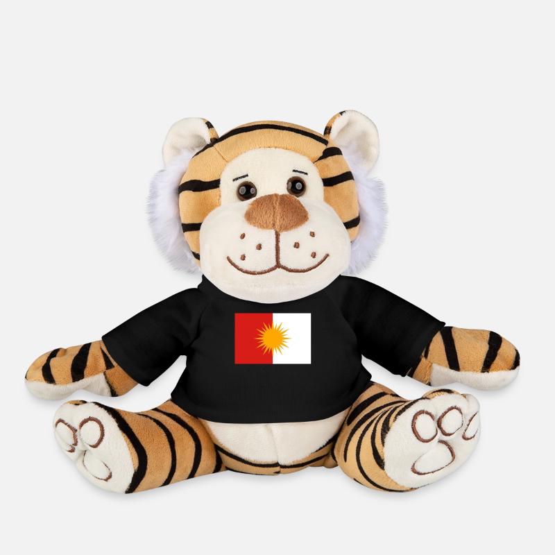 Drapeau ezidi drapeau ezidxan - Peluche Tigre - noir