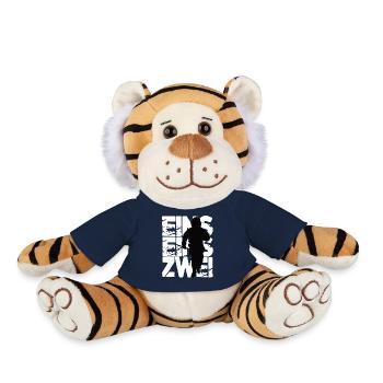 Pompiers pompiers - Peluche Tigre - bleu marine - Devant