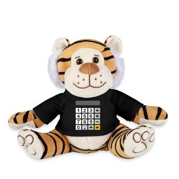 Calculatrice comme un carnaval et un costume de carnaval - Peluche Tigre - noir - Devant