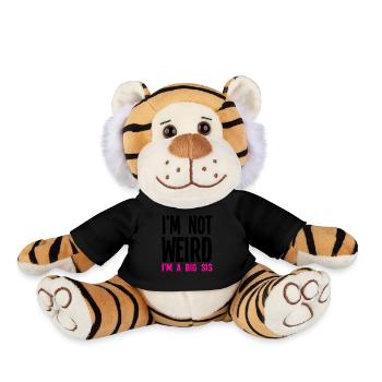 Im pas bizarre Im A Big Sis - Peluche Tigre - noir - Devant
