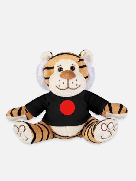 Kreise - Punkt - Rot - Plüschtiger - Schwarz