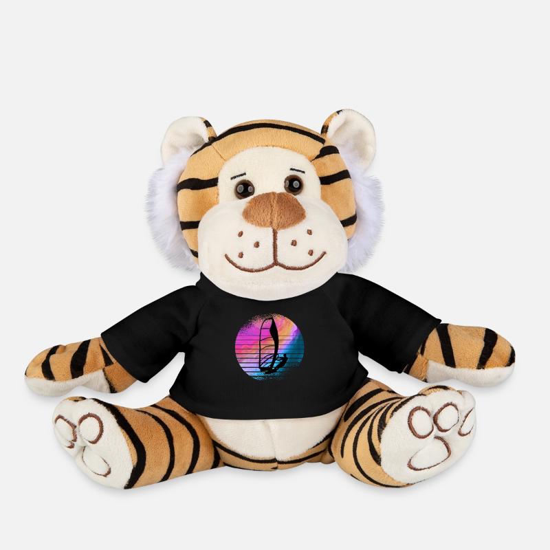 Planche à voile - Peluche Tigre - noir