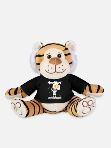 Moonboy BTC Moon Bitcoin Funny Crypto Moon - Peluche Tigre - noir