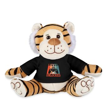 Level 18 Unlocked - Plüschtiger - Schwarz - Vorne