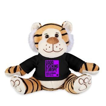 eurovision - Plush Tiger - black - Front