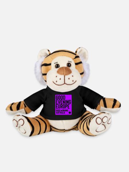 eurovision - Plush Tiger - black