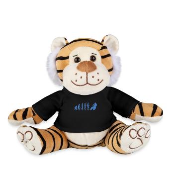 Évolution du vélo de route - Peluche Tigre - noir - Devant