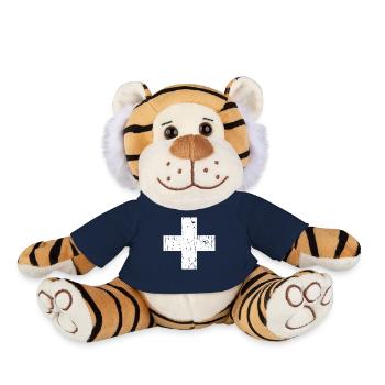 Drapeau de la Suisse - Peluche Tigre - bleu marine - Devant