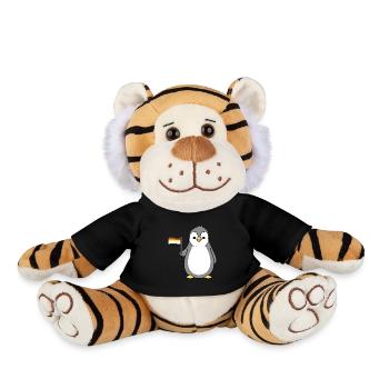 Pinguin Gay Bear Pride - Plüschtiger - Schwarz - Vorne