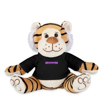 Meditation - Plush Tiger - black - Front