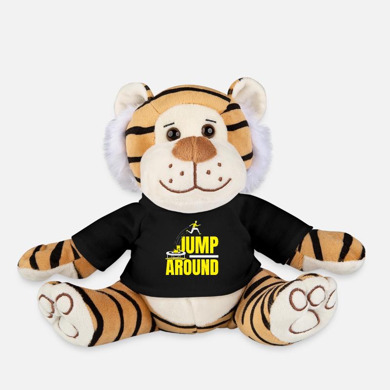Trampolinspringen Trampolin Trampolin Trampolinspr - Plüschtiger - Schwarz
