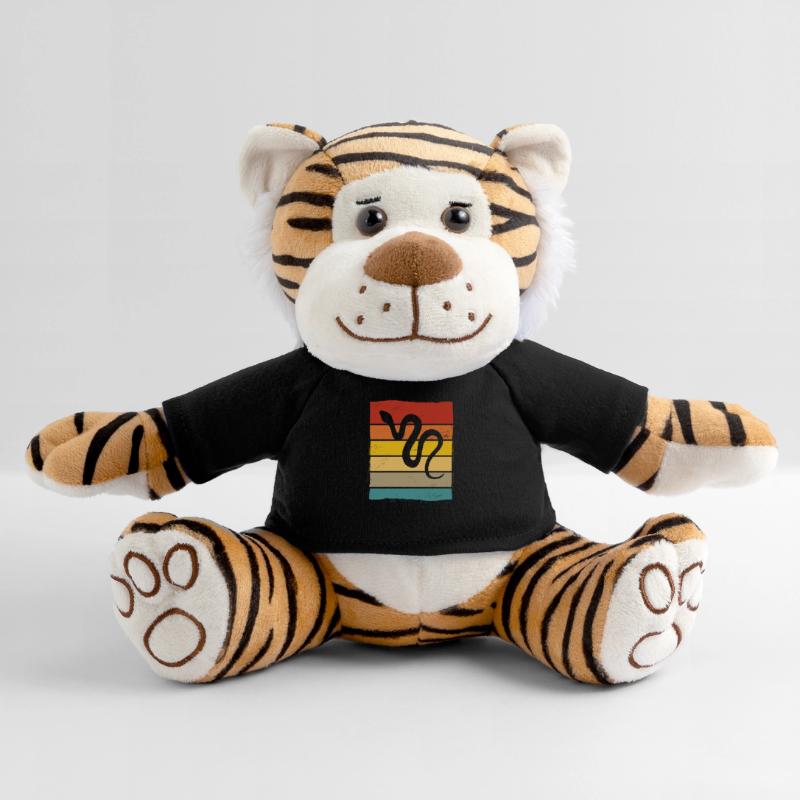 Snake Retro Reptile Python Gift idea Plüschtiger
