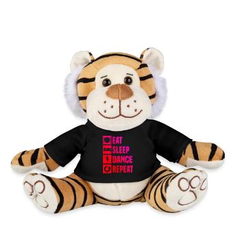 Damen Shuffle Dance Shuffle Girl Shuffledancer - Plüschtiger - Schwarz - Vorne