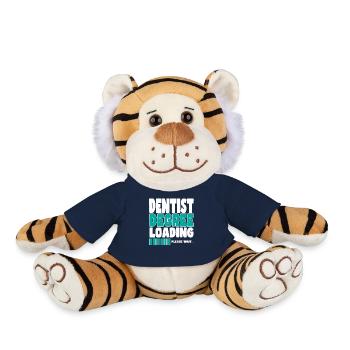 Dentist invites training - Plush Tiger - french navy - Front