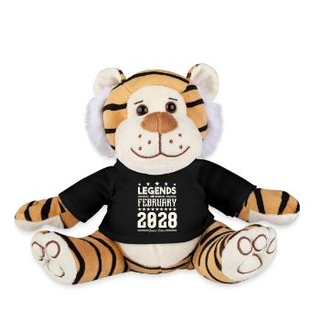 Geschenklegende Februar 2028. Geschenk Februar 2028. - Plüschtiger - Schwarz - Vorne