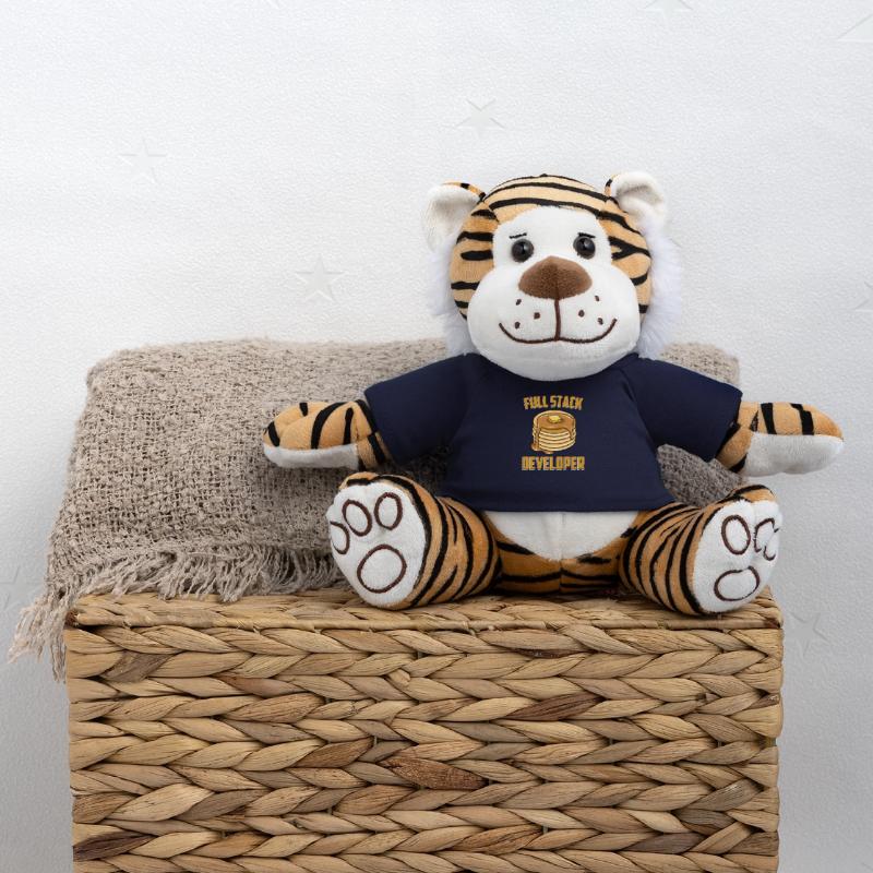 Développeur Full Stack - Programmeur Codeur informatique Peluche Tigre